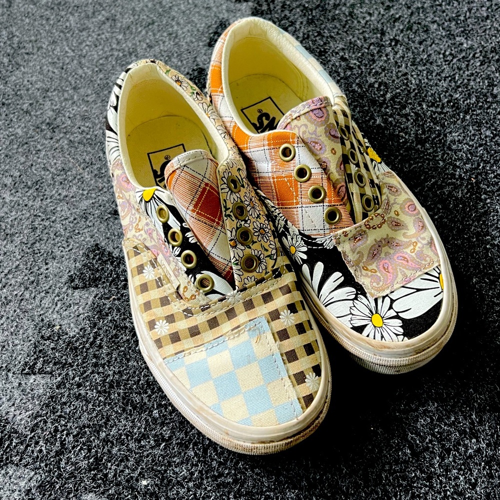 Fun print girls Vans shoes